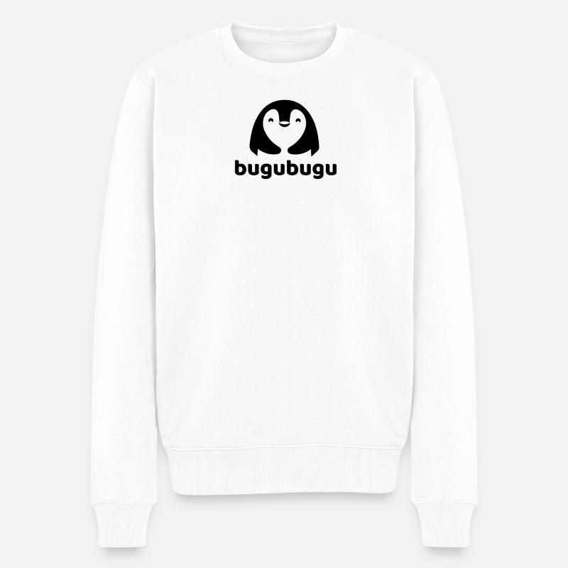 bugubugu - Männer Premium Bio Pullover - Weiß