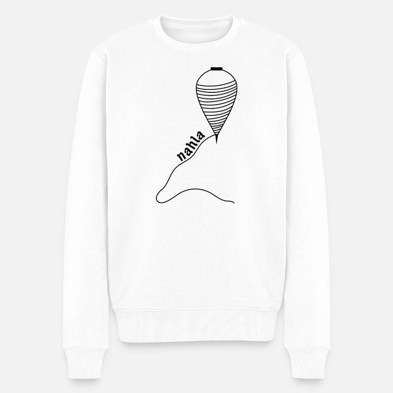 Kinderleicht - Männer Premium Bio Pullover - Weiß