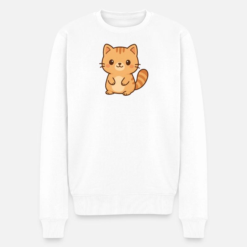 Illustration de chatons mignons - Pull Premium bio Homme - blanc
