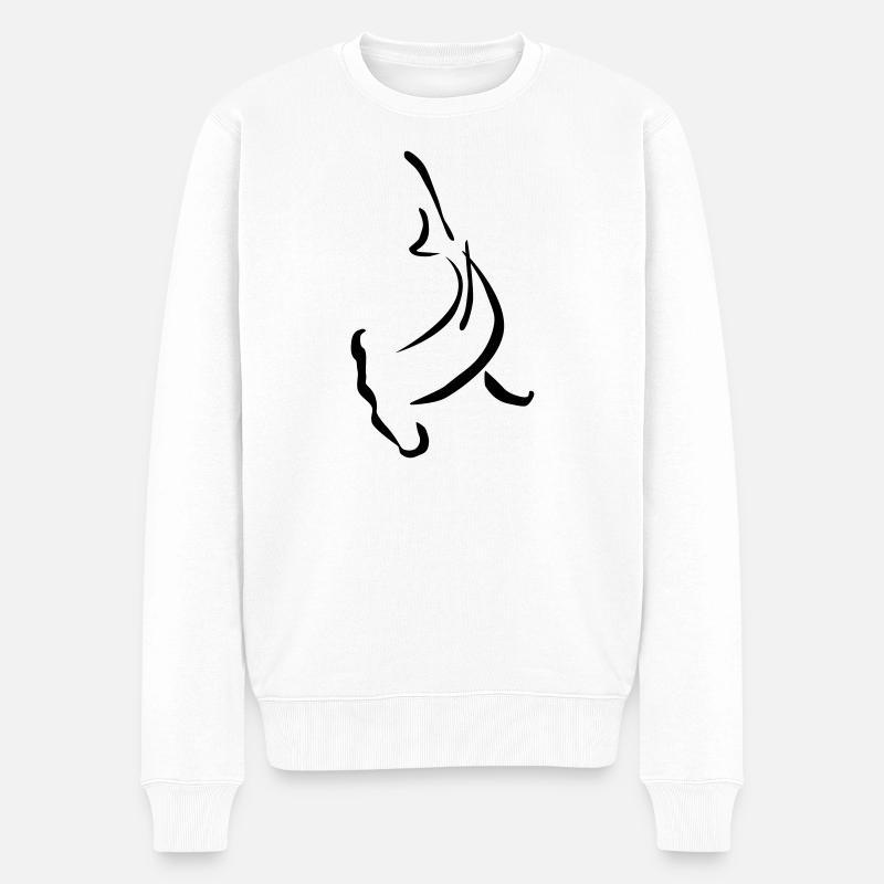 Hammerhead shape - Männer Premium Bio Pullover - Weiß
