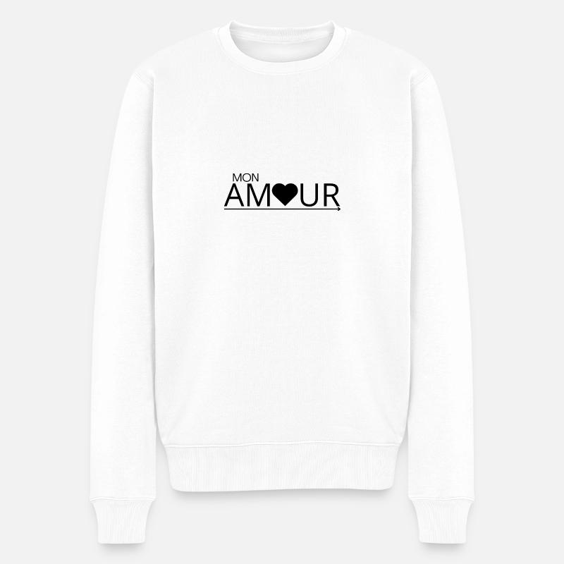Mein Liebling - Männer Premium Bio Pullover - Weiß