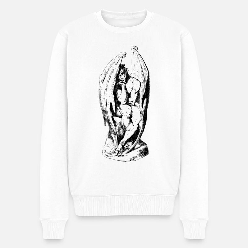 Satan réfléchi - Pull Premium bio Homme - blanc