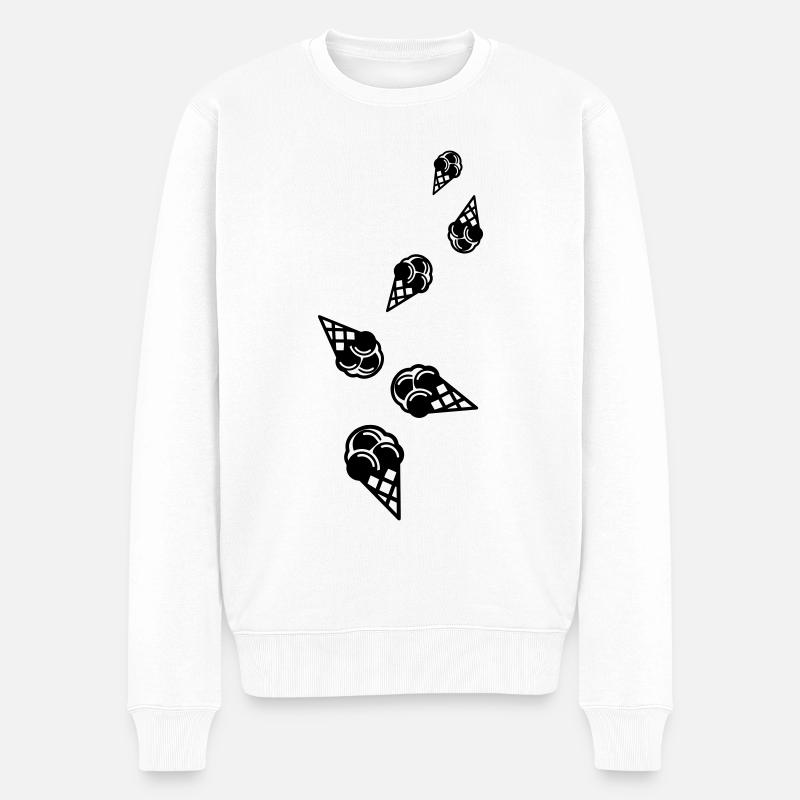 Icône d’icône de glace - Pull Premium bio Homme - blanc