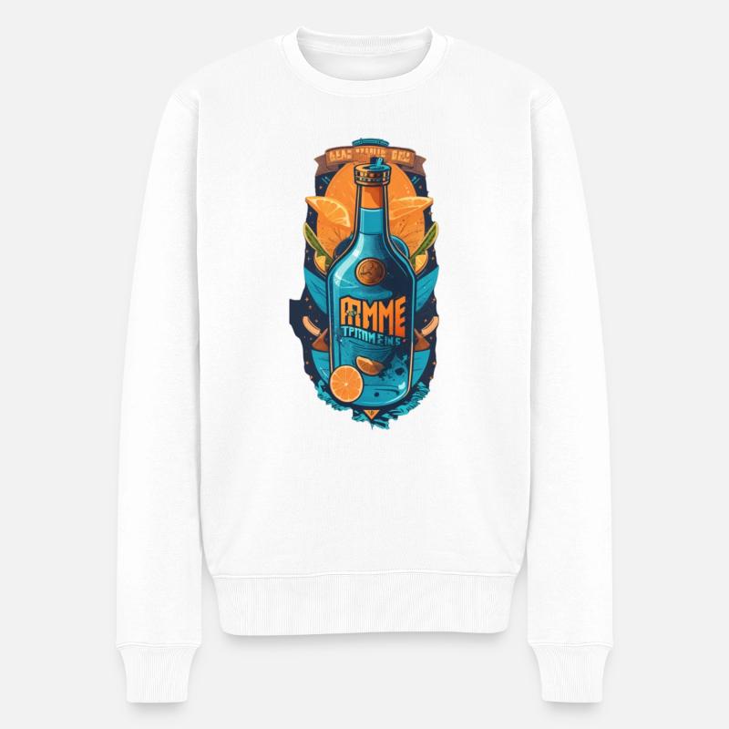 Graffiti - Pull Premium bio Homme - blanc
