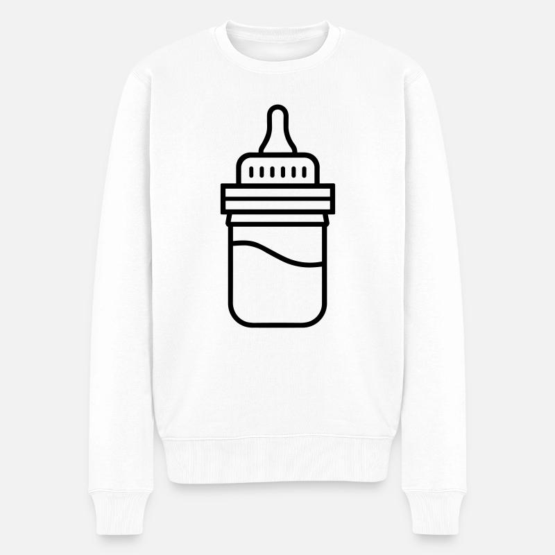 biberon - Pull Premium bio Homme - blanc