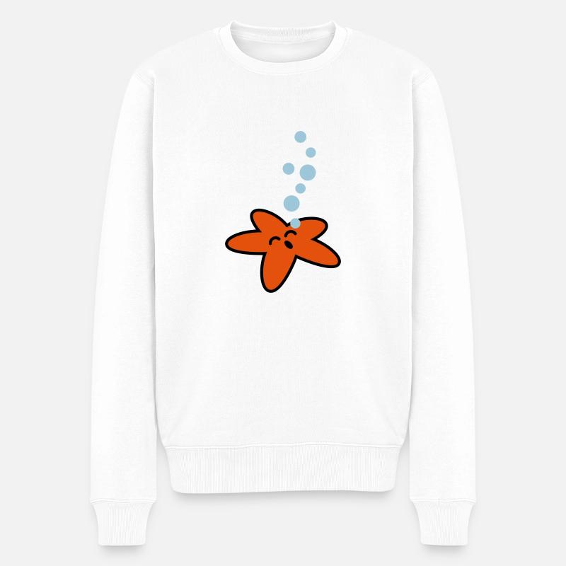 seestern_3c - Pull Premium bio Homme - blanc