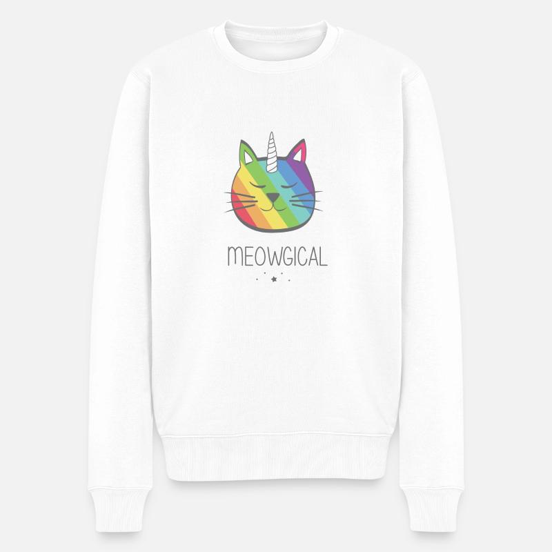Meowical - Pull Premium bio Homme - blanc