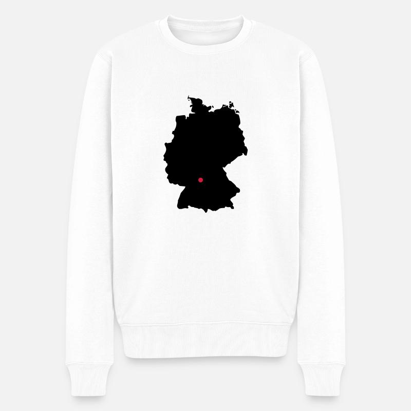 Deutschland Stuttgart Würzburg - Männer Premium Bio Pullover - Weiß