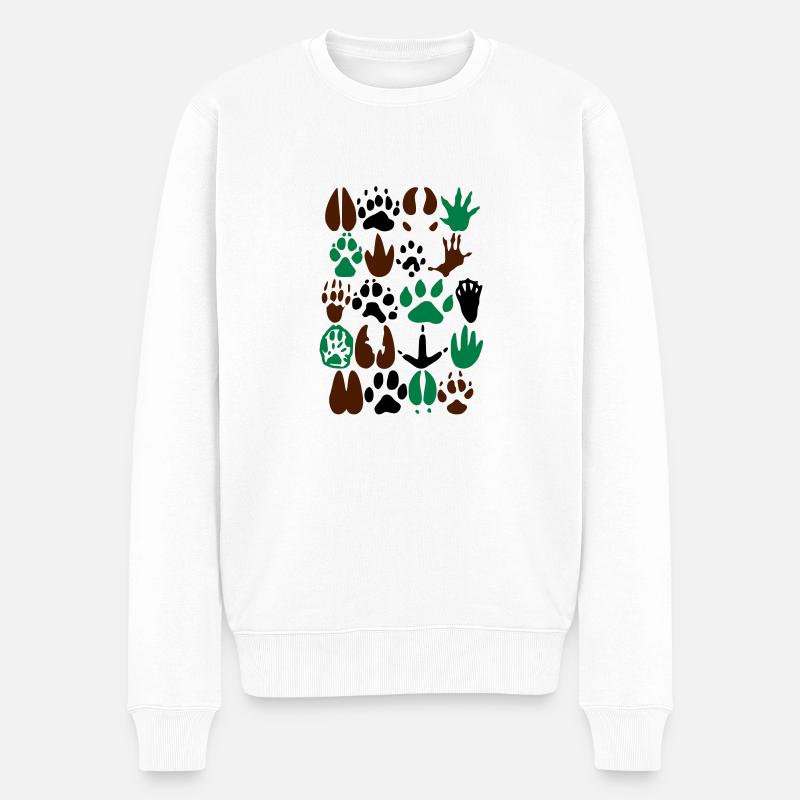traces2 - Pull Premium bio Homme - blanc