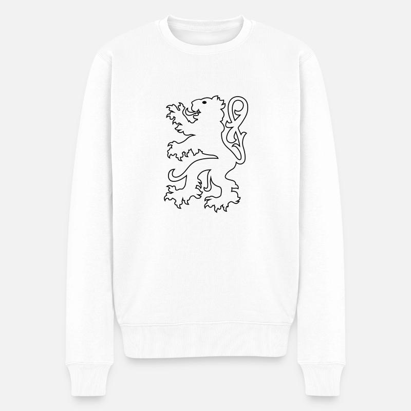 White lion de - Pull Premium bio Homme - blanc