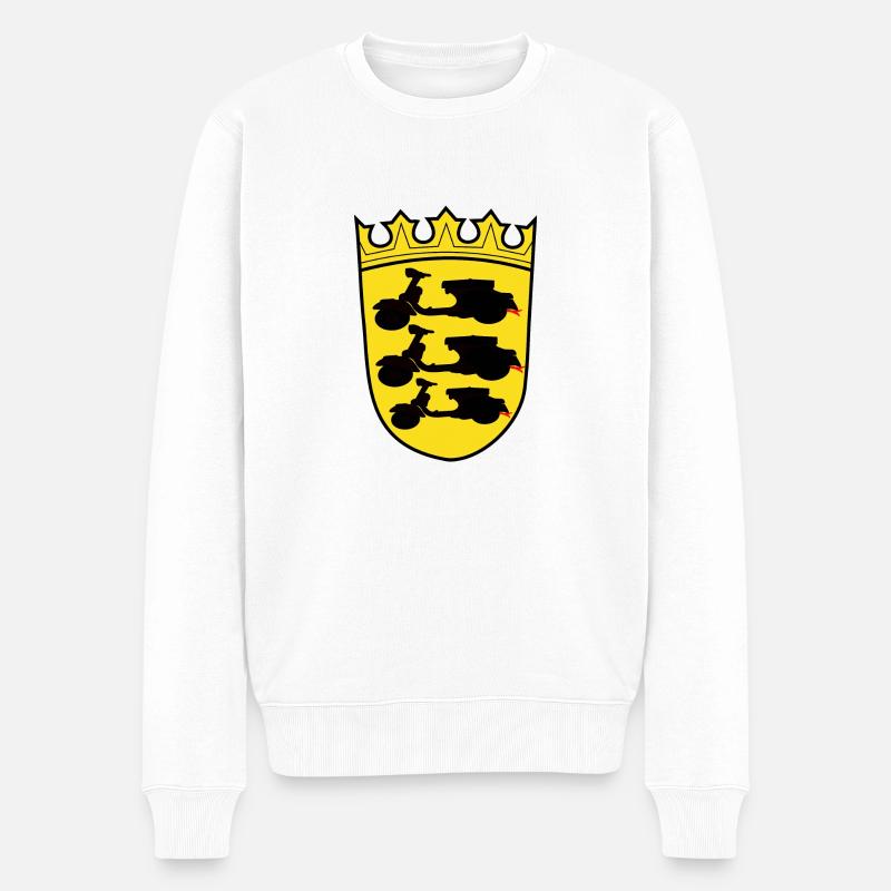 Wappen Baden Würtemberg - Männer Premium Bio Pullover - Weiß