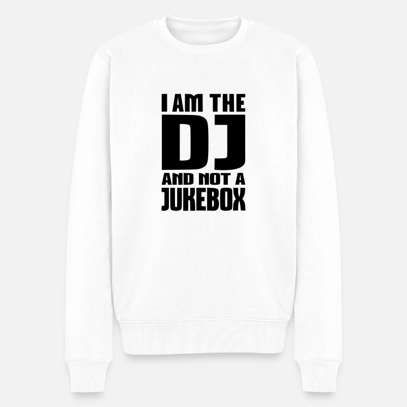 DJ Jukebox - Pull Premium bio Homme - blanc