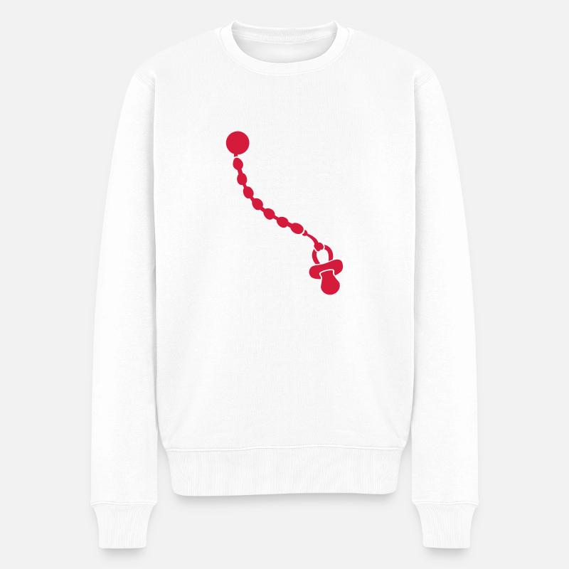 Sucette - Pull Premium bio Homme - blanc