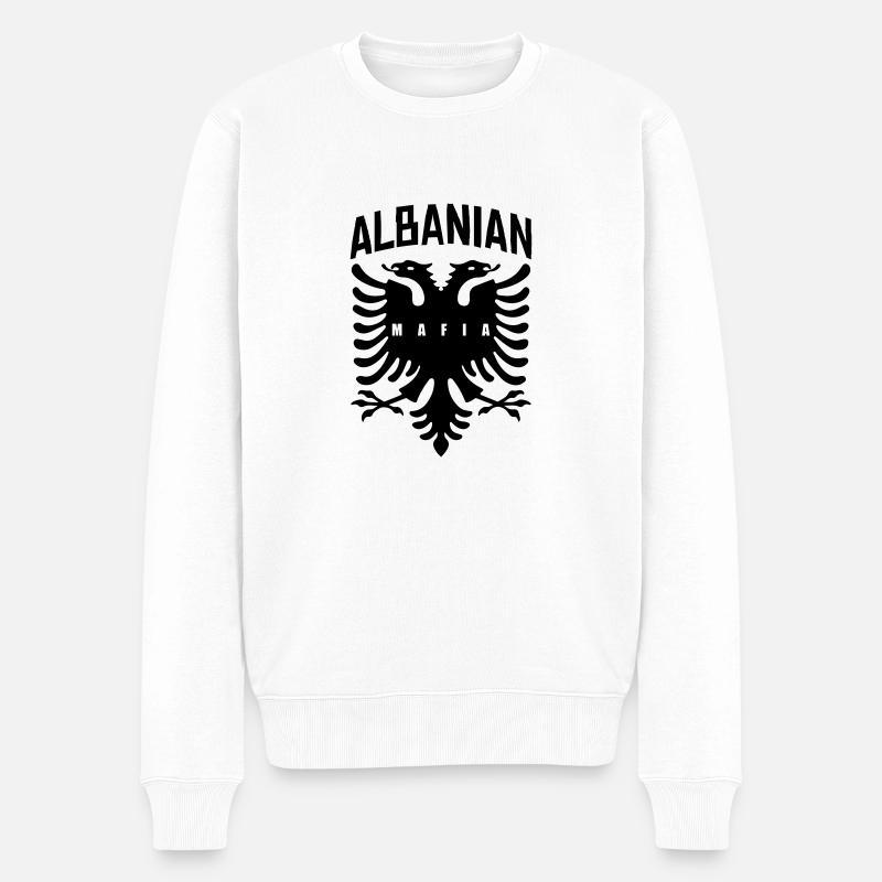 mafia albanaise s’amuser - Pull Premium bio Homme - blanc