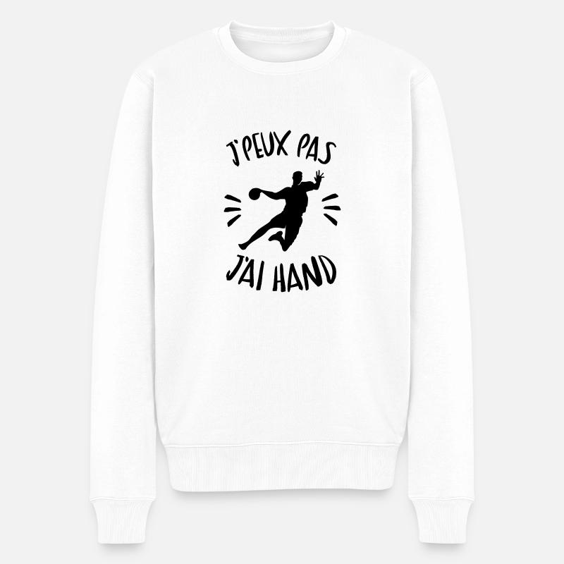 j'peux pas j'ai hand - Pull Premium bio Homme - blanc