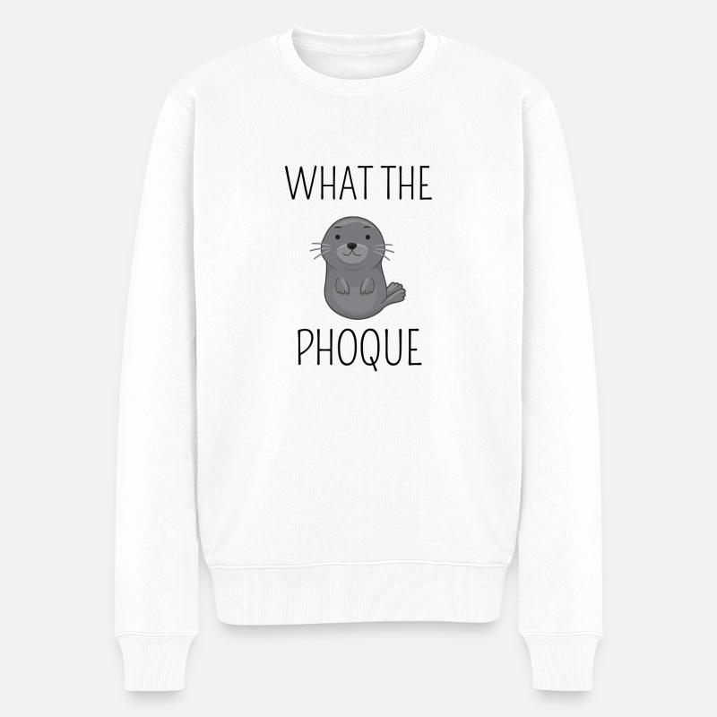 What the phoque ! - Pull Premium bio Homme - blanc