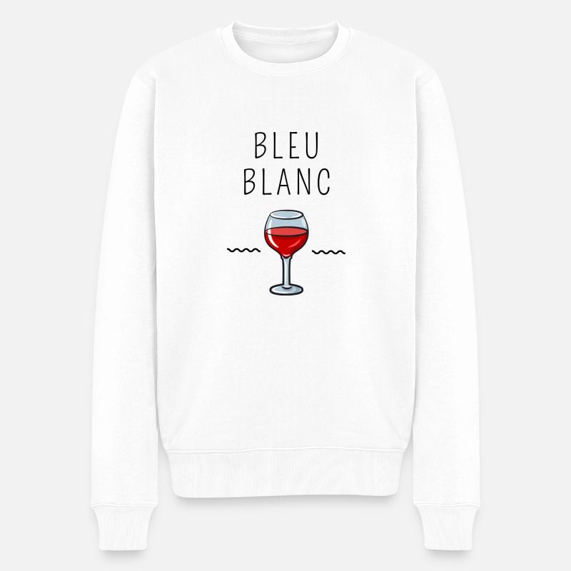 Bleu Blanc Rouge - Pull Premium bio Homme - blanc