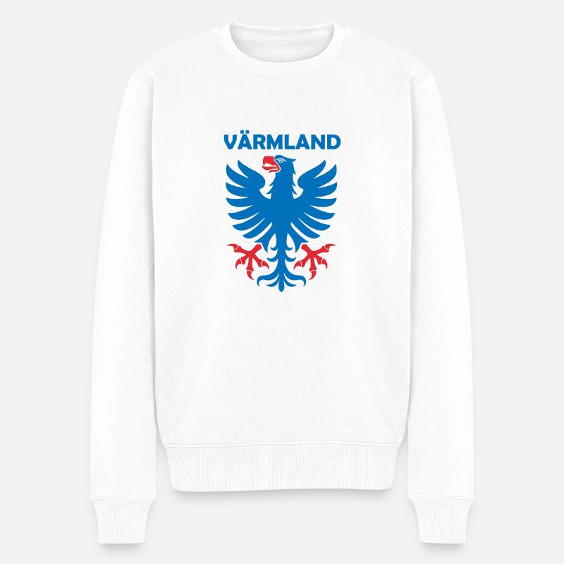 Wermland - Männer Premium Bio Pullover - Weiß