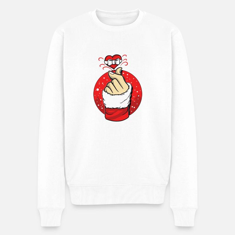 KPOP CHRISTMAS 1 - Männer Premium Bio Pullover - Weiß