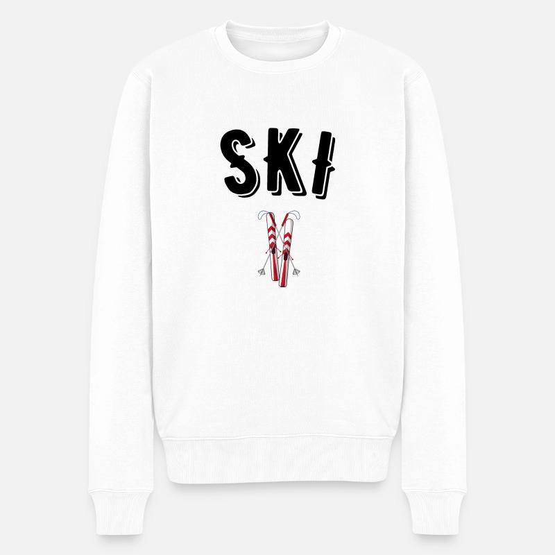 ski - Pull Premium bio Homme - blanc
