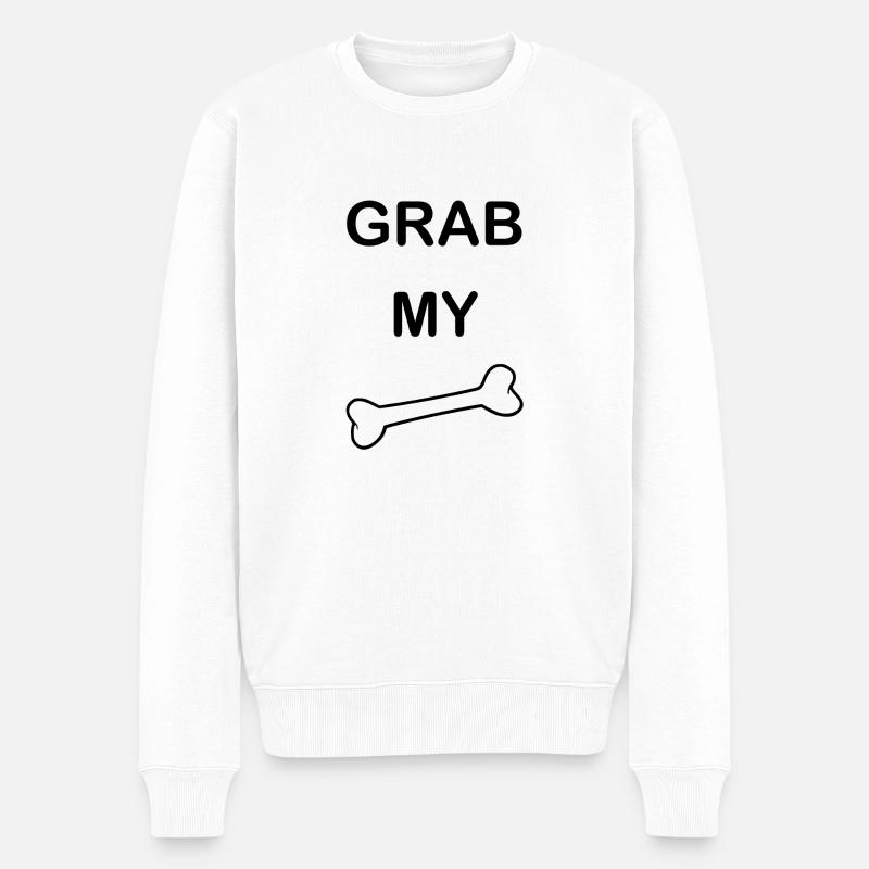 Attrape mon os2 - Pull Premium bio Homme - blanc