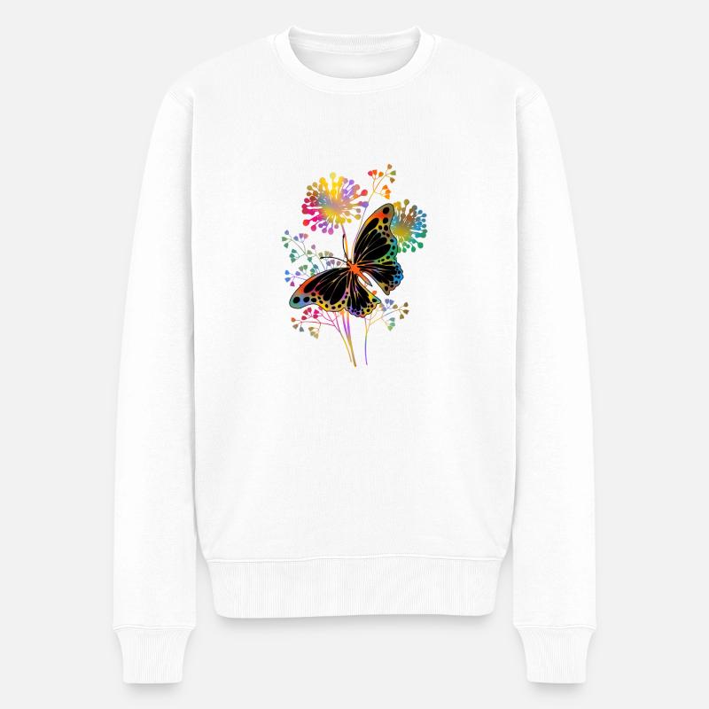 Papillon - Pull Premium bio Homme - blanc