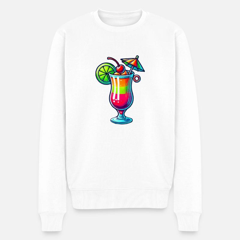 Cocktail - Pull Premium bio Homme - blanc