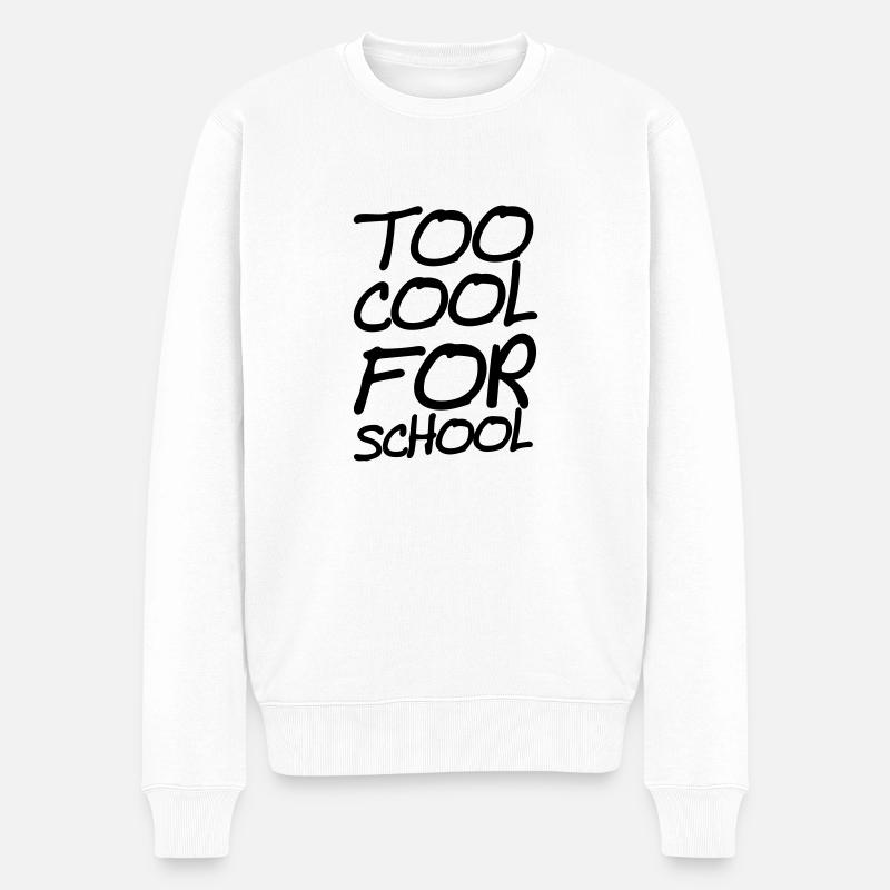 trop cool pour l'école - Pull Premium bio Homme - blanc