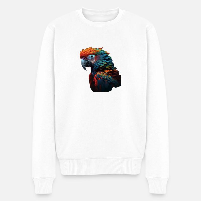 Le Perroquet Orange - Pull Premium bio Homme - blanc