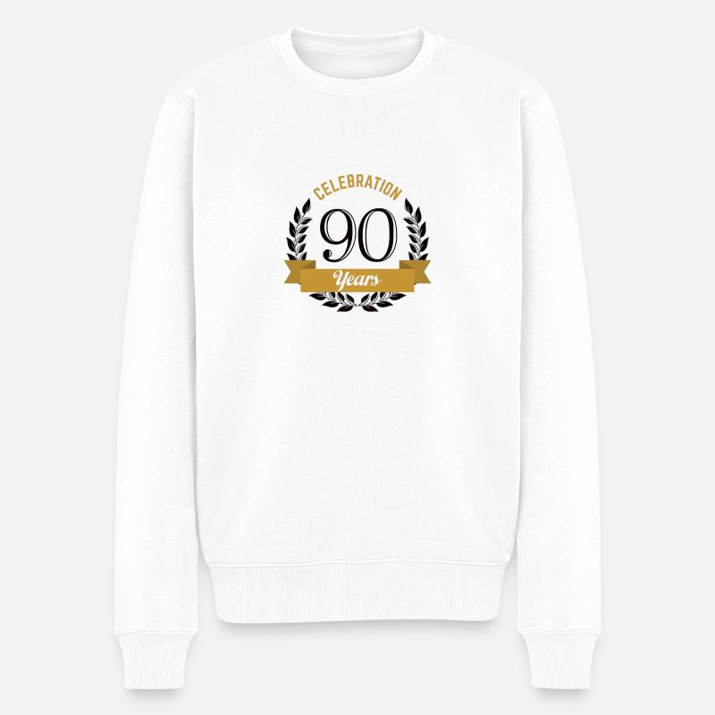 Anniversaire de 90 ans - Pull Premium bio Homme - blanc