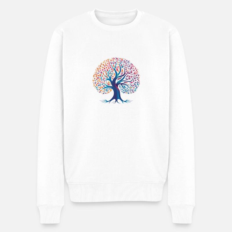 Arbre de vie - Pull Premium bio Homme - blanc