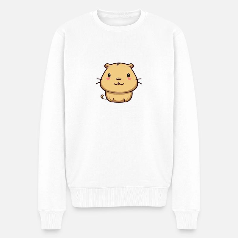 Happy Capy - Pull Premium bio Homme - blanc