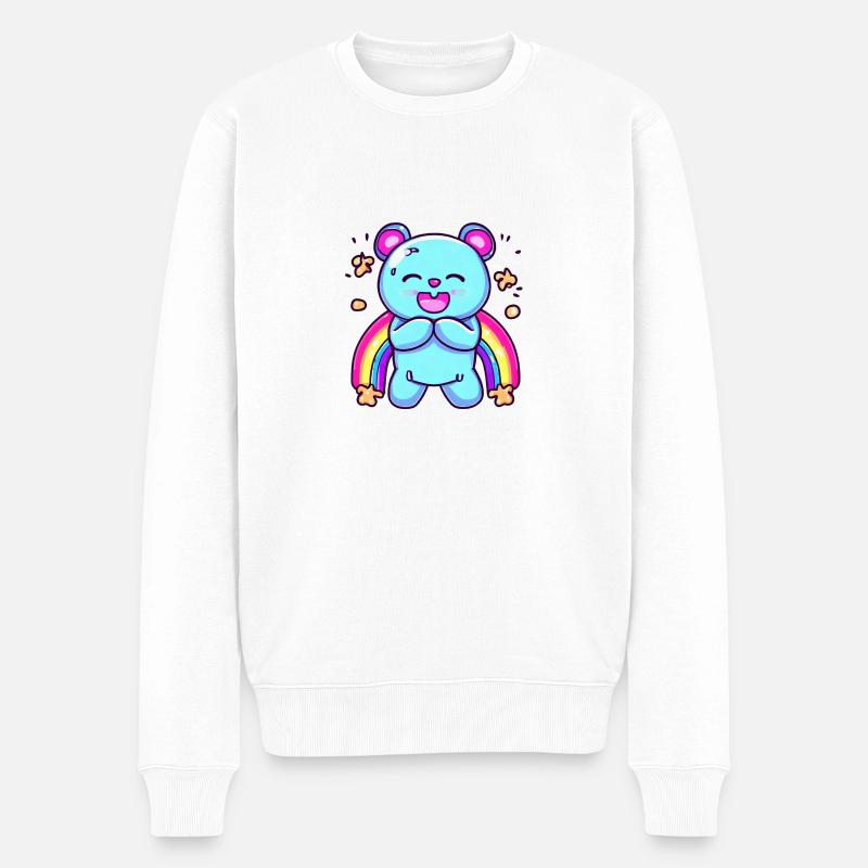 gummy bear - Männer Premium Bio Pullover - Weiß