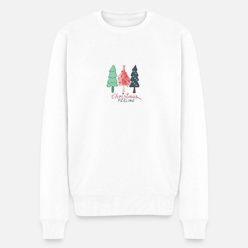 Christmas Feeling - Männer Premium Bio Pullover - Weiß