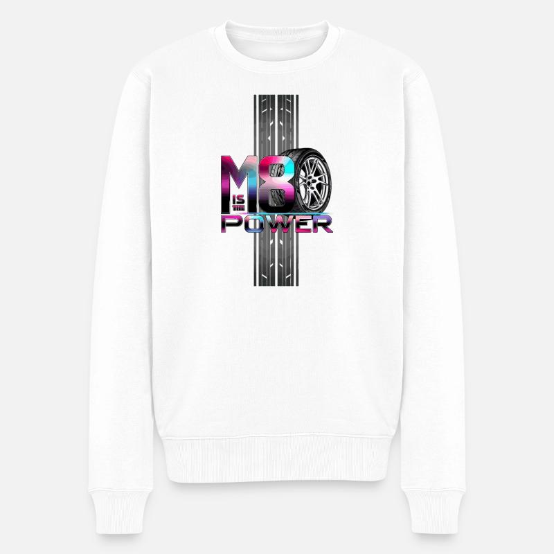 Puissance M8 - Pull Premium bio Homme - blanc