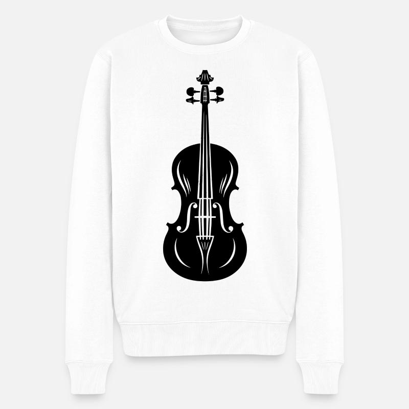 Violon graphique - Pull Premium bio Homme - blanc