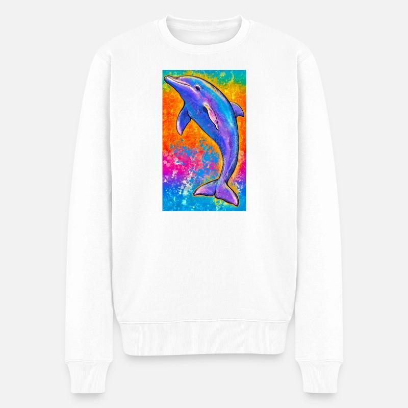 dauphin - Pull Premium bio Homme - blanc