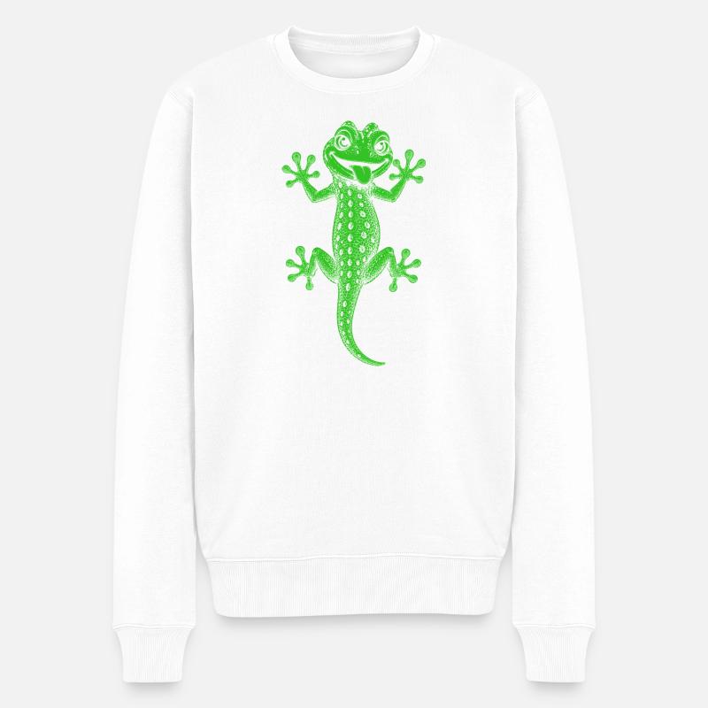 Gecko - Pull Premium bio Homme - blanc