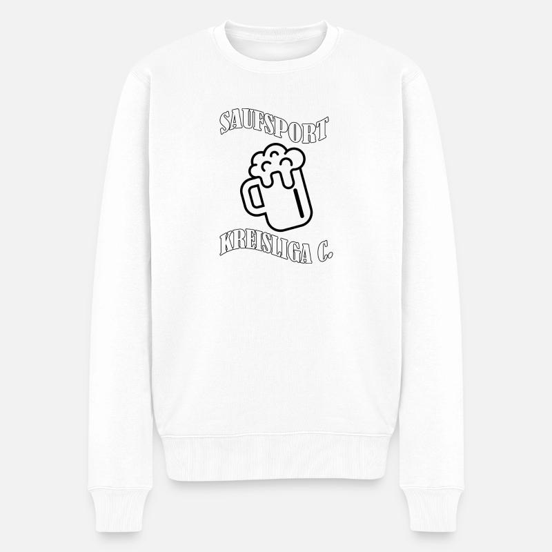 Kreisliga - Männer Premium Bio Pullover - Weiß