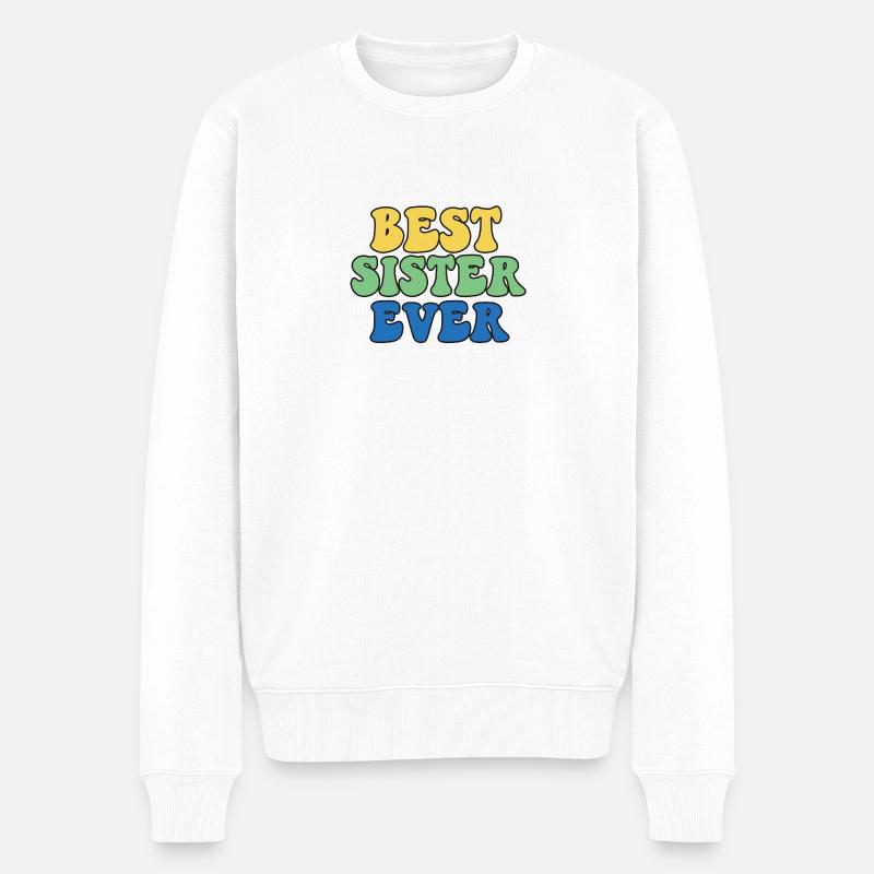 Meilleure soeur - Pull Premium bio Homme - blanc