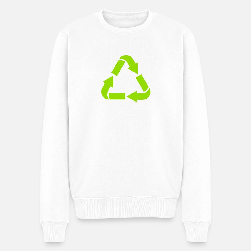 Recyclage - Pull Premium bio Homme - blanc