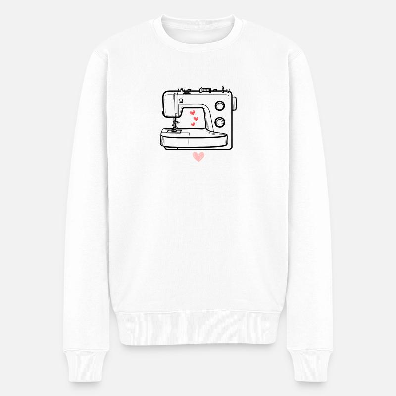 Stricken Stricken Häkeln Stricker - Männer Premium Bio Pullover - Weiß