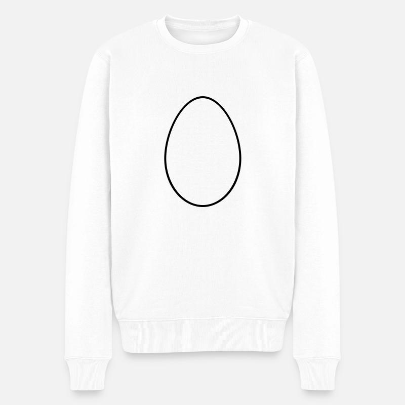 EI - Männer Premium Bio Pullover - Weiß