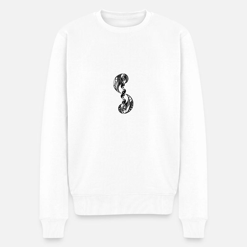 Yin Yang - Pull Premium bio Homme - blanc