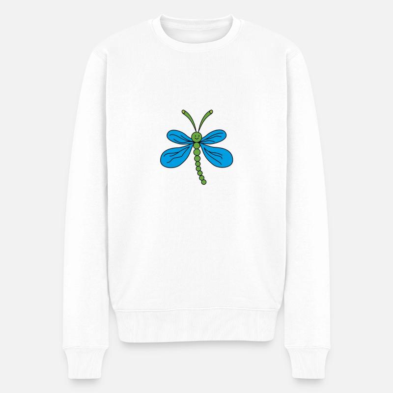 libellule - Pull Premium bio Homme - blanc
