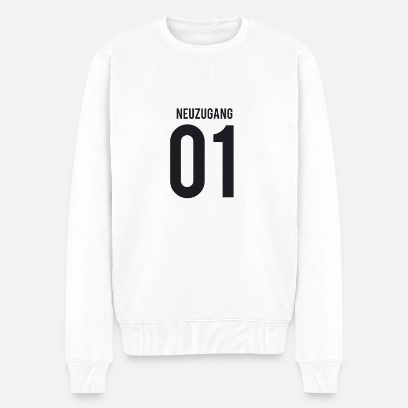 neuzugang - Männer Premium Bio Pullover - Weiß