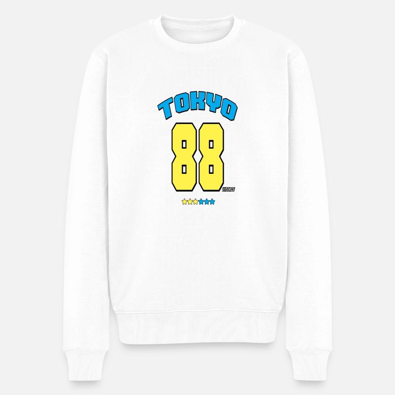 tokyo 2018 - Pull Premium bio Homme - blanc