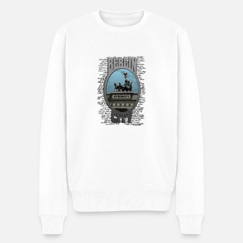 berlin - Pull Premium bio Homme - blanc