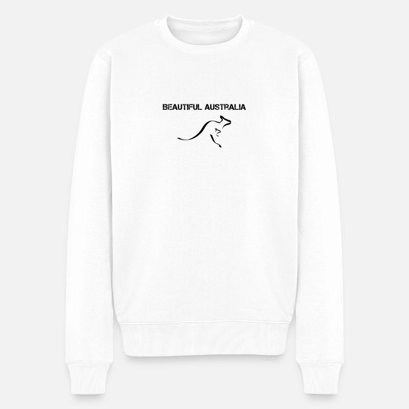 Belle Australie - Pull Premium bio Homme - blanc