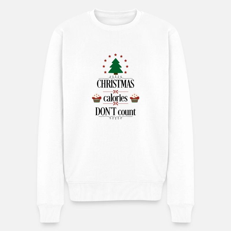 Weihnachten - Männer Premium Bio Pullover - Weiß